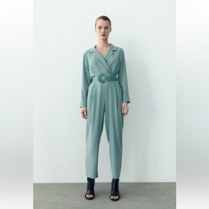 powder blue jumpsuit